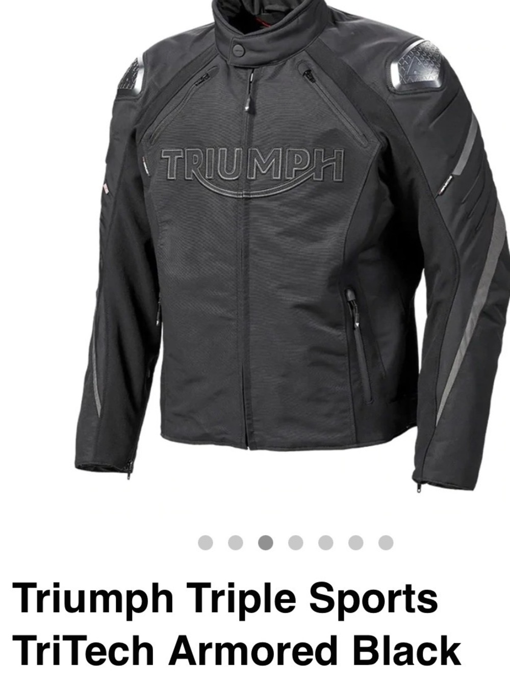 Triumph Triple Sports TriTech Armored Jacket - Black